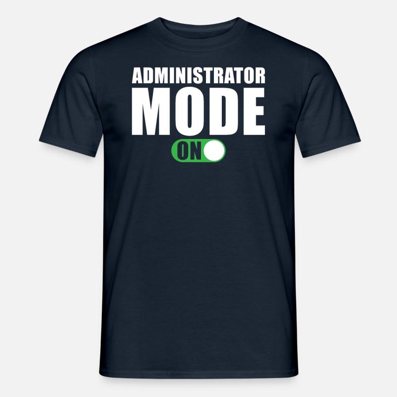 Administrator Modus Ein - Männer T-Shirt - Navy