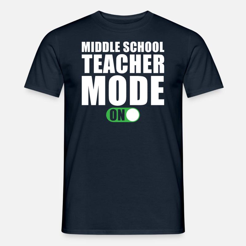 Realschullehrer Modus An - Männer T-Shirt - Navy