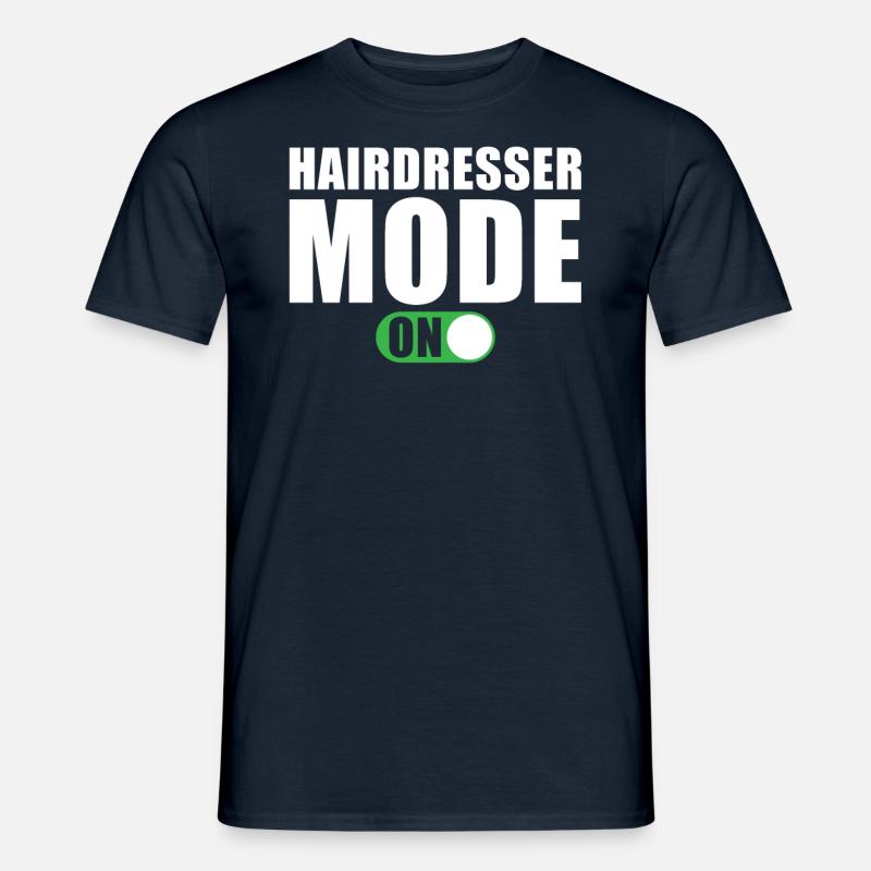 Friseur Modus Ein - Männer T-Shirt - Navy