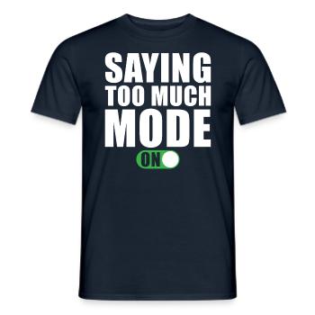 Dire drôle dit trop de mode - T-shirt homme - marine - Devant - AI Model Male 178 light (178cm)