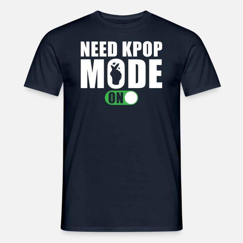 Brauche Kpop-Modus An - Männer T-Shirt - Navy