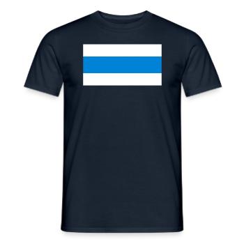 Drapeau de la Russie Nouveau - T-shirt homme - marine - Devant - AI Model Male 178 light (178cm)