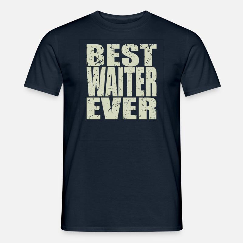 Best Kellner ever Kellner Geschenk - Männer T-Shirt - Navy