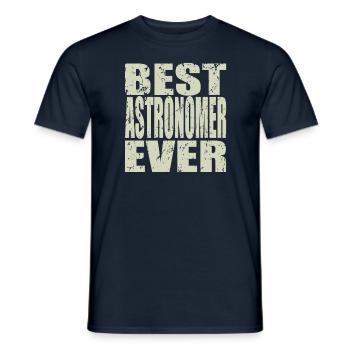 Best Astronom ever Astronom Geschenk - Männer T-Shirt - Navy - Vorne - AI Model Male 178 light (178cm)