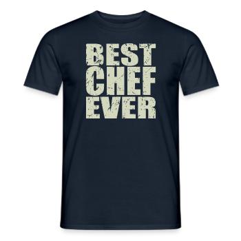 Best Chefkoch ever Chefkoch Geschenk - Männer T-Shirt - Navy - Vorne - AI Model Male 178 light (178cm)