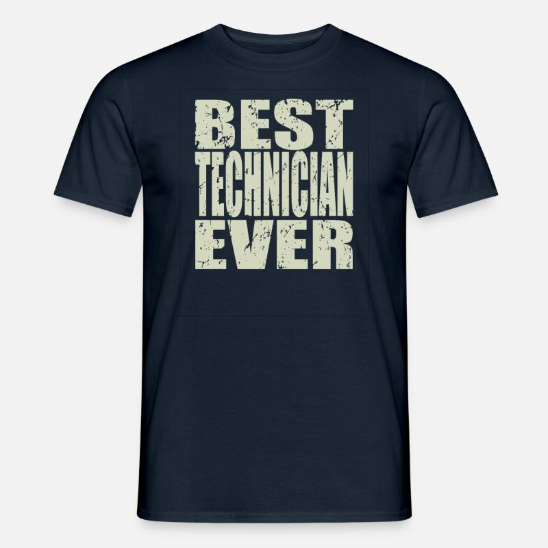 Best Techniker ever Techniker Geschenk - Männer T-Shirt - Navy