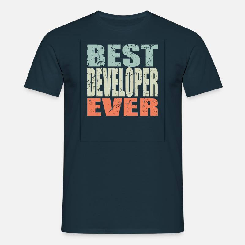 Best Developer ever Developer Gift - Men's T-Shirt - navy