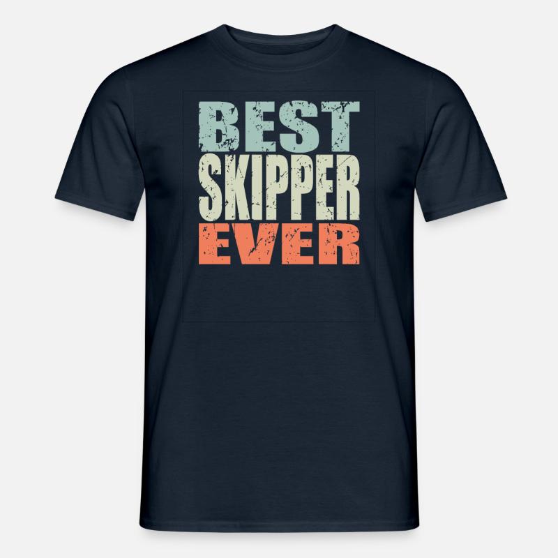 Best Skipper ever Skipper Geschenk - Männer T-Shirt - Navy