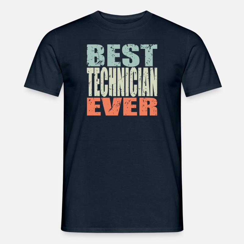 Best Techniker ever Techniker Geschenk - Männer T-Shirt - Navy