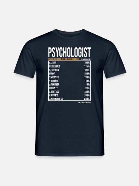 Psychologe tageswerte Lustiger Psychologe - Männer T-Shirt - Navy