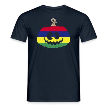 Hongrie Halloween Citrouille - T-shirt homme - marine - Devant - AI Model Male 178 light (178cm)