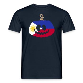 Hongrie Halloween Citrouille - T-shirt homme - marine - Devant - AI Model Male 178 light (178cm)