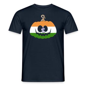 Hongrie Halloween Citrouille - T-shirt homme - marine - Devant - AI Model Male 178 light (178cm)