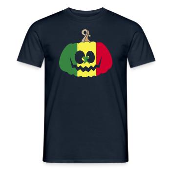 Hongrie Halloween Citrouille - T-shirt homme - marine - Devant - AI Model Male 178 light (178cm)