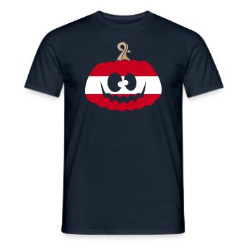 Hongrie Halloween Citrouille - T-shirt homme - marine - Devant - AI Model Male 178 light (178cm)