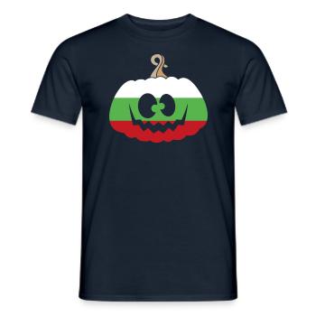 Hongrie Halloween Citrouille - T-shirt homme - marine - Devant - AI Model Male 178 light (178cm)