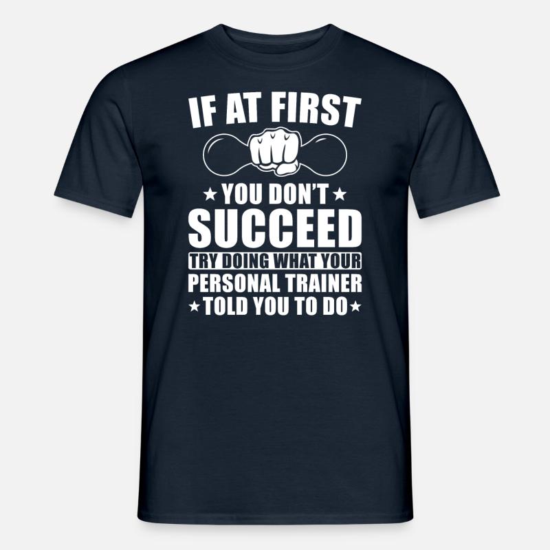 Personal Trainer Geschenk - Männer T-Shirt - Navy