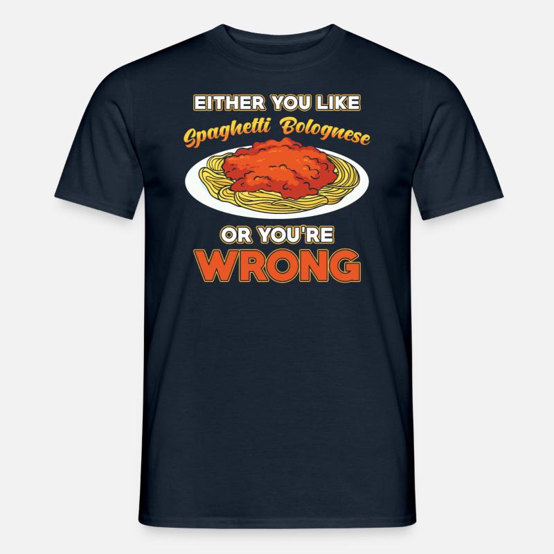 Spaghetti Bolognese - Männer T-Shirt - Navy