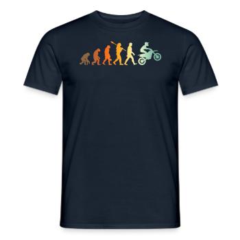 Motocross Biker Evolution Motorcross - T-shirt homme - marine - Devant - AI Model Male 178 light (178cm)