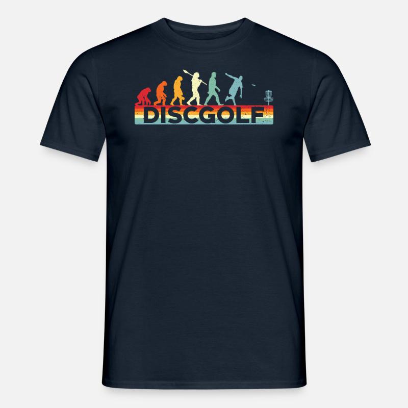Disc Golf Evolution Disc Golf - Men's T-Shirt - navy
