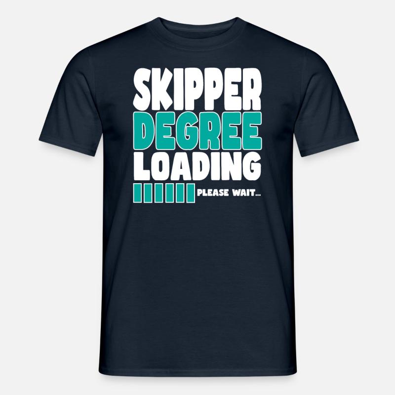 Skipper lädt Ausbildung - Männer T-Shirt - Navy