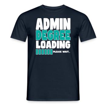 Admin loads training - Men's T-Shirt - navy - Front - AI Model Male 178 light (178cm)