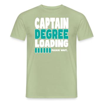 Le capitaine invite à la formation - T-shirt homme - vert sauge - Devant - AI Model Male 178 light (178cm)