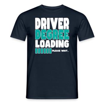 Le conducteur invite à la formation - T-shirt homme - marine - Devant - AI Model Male 178 light (178cm)