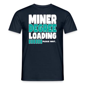 Miner invite à la formation - T-shirt homme - marine - Devant - AI Model Male 178 light (178cm)