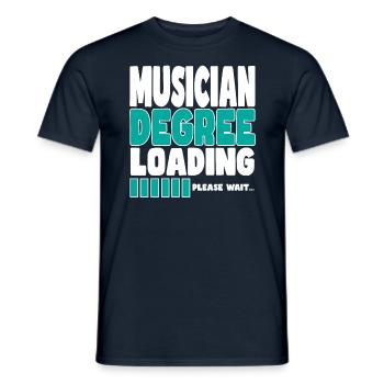 Musician invites training - Men's T-Shirt - navy - Front - AI Model Male 178 light (178cm)