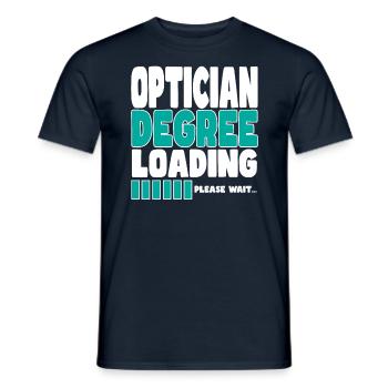 Optiker lädt Ausbildung - Männer T-Shirt - Navy - Vorne - AI Model Male 178 light (178cm)