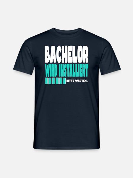 Bachelor wird installiert - Männer T-Shirt - Navy