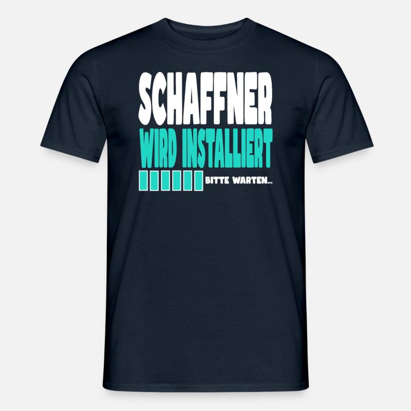 Schaffner wird installiert - Männer T-Shirt - Navy