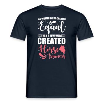 Entraîneur de chevaux Cadeau d’entraînement de chevaux - T-shirt homme - marine - Devant - AI Model Male 178 light (178cm)