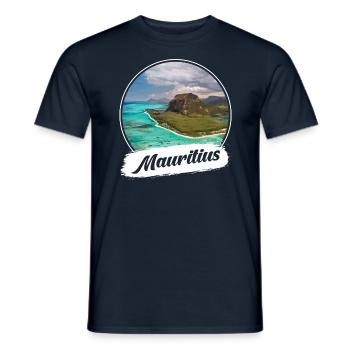 Mauritius Souvenir - Men's T-Shirt - navy - Front - AI Model Male 178 light (178cm)