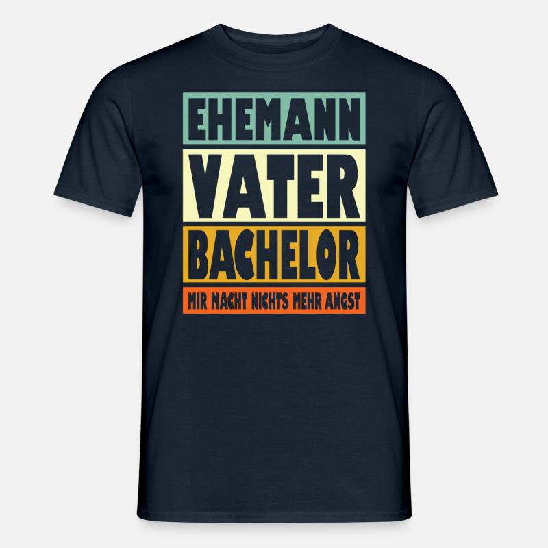 Bachelor Vater Ehemann Held - Männer T-Shirt - Navy