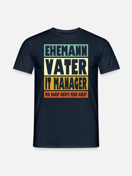 It Manager Vater Ehemann Held - Männer T-Shirt - Navy