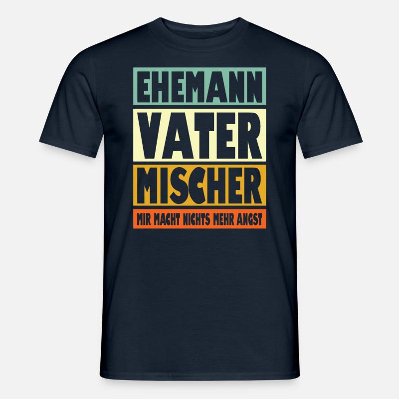 Mischer Vater Ehemann Held - Männer T-Shirt - Navy