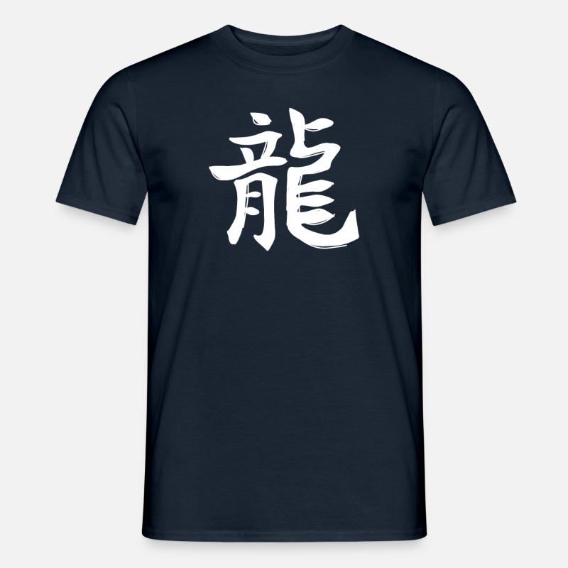Drache Chinesisches Sternzeichen - Männer T-Shirt - Navy