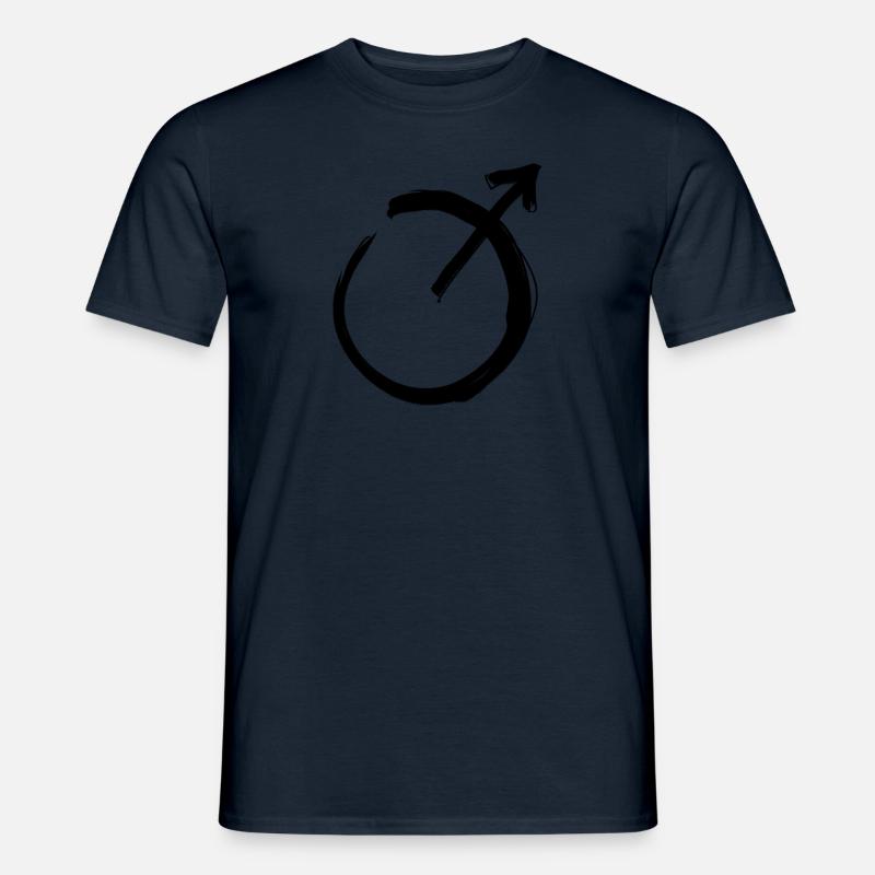 Mars Astrologie Symbol - Männer T-Shirt - Navy