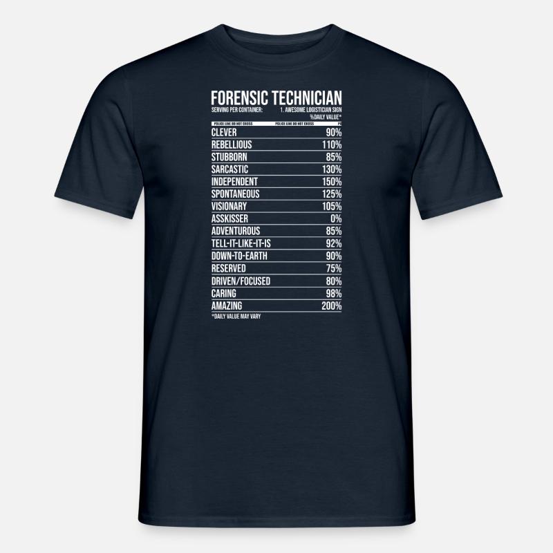 Forensic Technician - Men’s T-shirt - navy