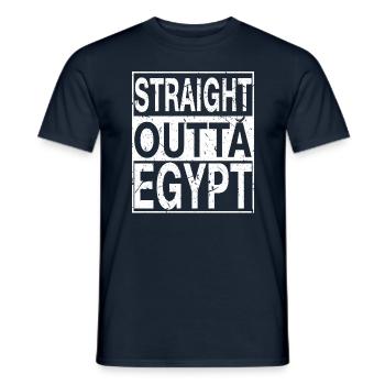 Egypt Straight outta Egypt - Men's T-Shirt - navy - Front - AI Model Male 178 light (178cm)