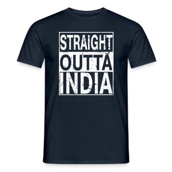 Inde Tout droit sorti de l’Inde - T-shirt homme - marine - Devant - AI Model Male 178 light (178cm)
