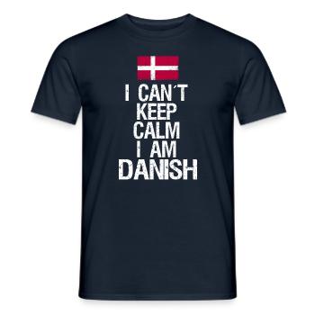 Je ne peux pas rester calme Je suis Dane - T-shirt homme - marine - Devant - AI Model Male 178 light (178cm)