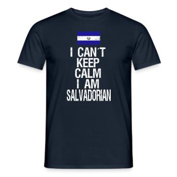 Je ne peux pas garder mon calme Je suis salvadorien - T-shirt homme - marine - Devant - AI Model Male 178 light (178cm)