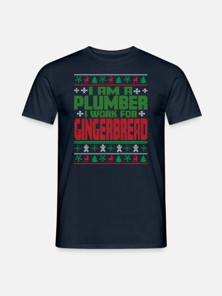 Plumber's Christmas Quote - Men's T-Shirt - navy