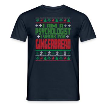 Psychologue Noël Dicton - T-shirt homme - marine - Devant - AI Model Male 178 light (178cm)