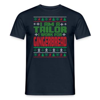 Schneider Christmas Quote - Men's T-Shirt - navy - Front - AI Model Male 178 light (178cm)