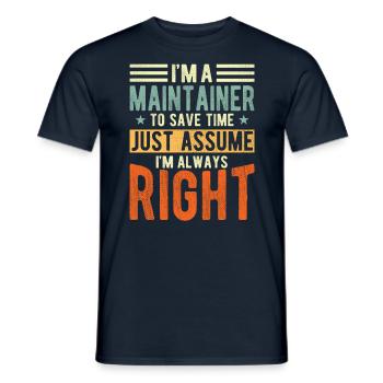 Betreuer - Männer T-Shirt - Navy - Vorne - AI Model Male 178 light (178cm)
