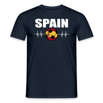 Spanien Fußball - Männer T-Shirt - Navy - Vorne - AI Model Male 178 light (178cm)